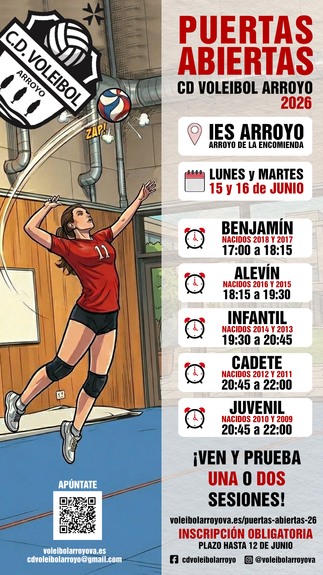 Jornada de Puertas Abiertas 026 Voleibol Arroyo Valladolid